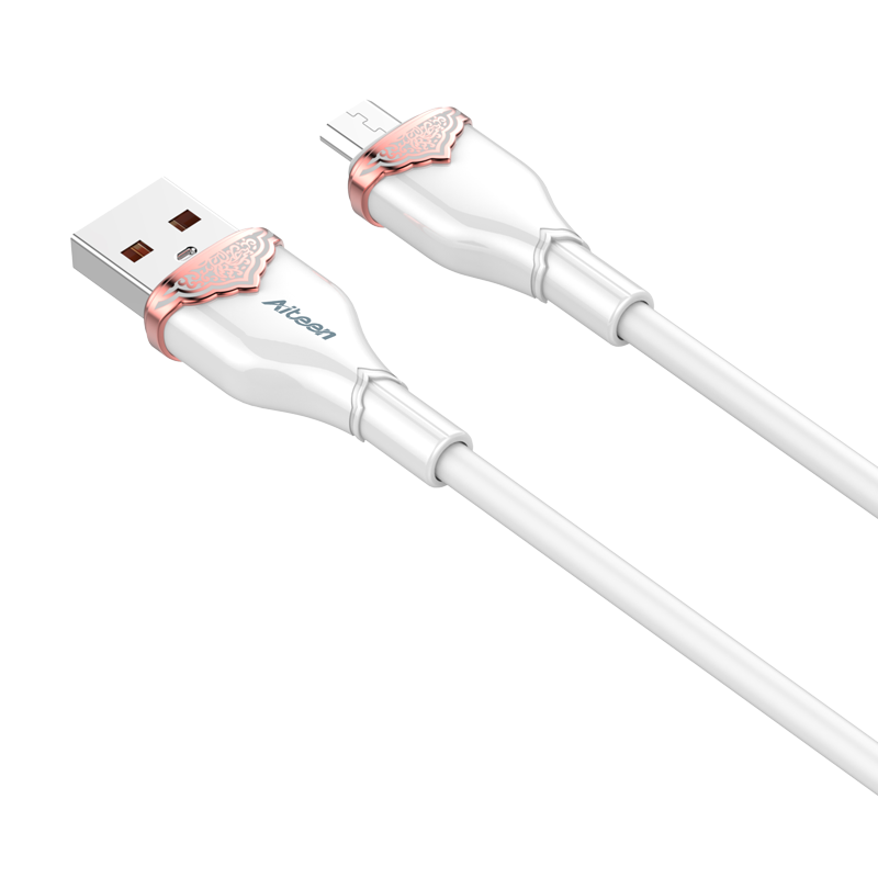 A18-MW Micro Data Cable 1m 30W Fast Charging White Color